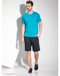 Мужская голубая футболка-поло от Hugo Boss