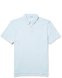Мужская голубая футболка-поло от James Perse