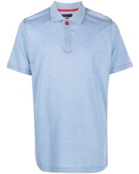 Мужская голубая футболка-поло от Kiton