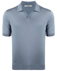 Мужская голубая футболка-поло от La Fileria For D'aniello