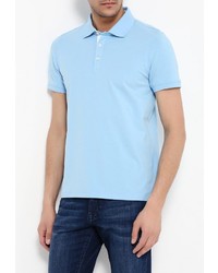 Мужская голубая футболка-поло от LAGERFELD