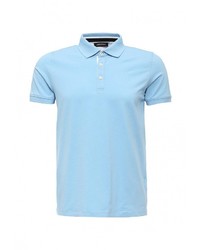 Мужская голубая футболка-поло от LAGERFELD