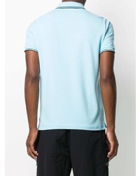 Мужская голубая футболка-поло от Stone Island