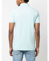 Мужская голубая футболка-поло от BOSS
