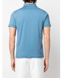 Мужская голубая футболка-поло от Stone Island