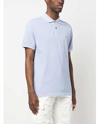 Мужская голубая футболка-поло от C.P. Company