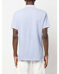 Мужская голубая футболка-поло от C.P. Company