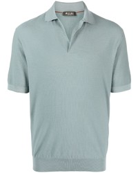 Мужская голубая футболка-поло от Loro Piana