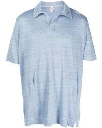 Мужская голубая футболка-поло от Massimo Alba