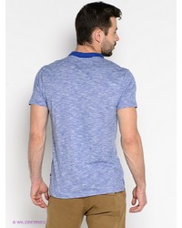 Мужская голубая футболка-поло от Mezaguz