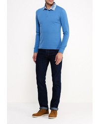 Мужская голубая футболка-поло от Occhibelli