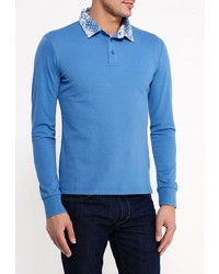 Мужская голубая футболка-поло от Occhibelli
