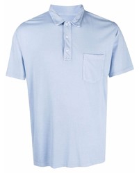 Мужская голубая футболка-поло от Officine Generale
