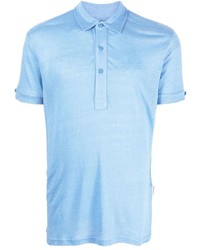 Мужская голубая футболка-поло от Orlebar Brown