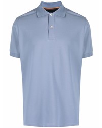 Мужская голубая футболка-поло от Paul Smith
