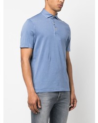 Мужская голубая футболка-поло от Fedeli