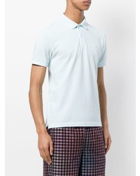 Мужская голубая футболка-поло от Sun 68