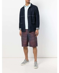 Мужская голубая футболка-поло от Sun 68