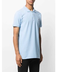 Мужская голубая футболка-поло от MAISON KITSUNÉ