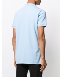 Мужская голубая футболка-поло от MAISON KITSUNÉ
