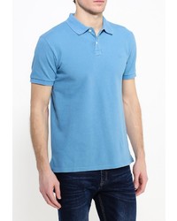 Мужская голубая футболка-поло от Quiksilver