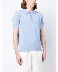 Мужская голубая футболка-поло от Paul & Shark