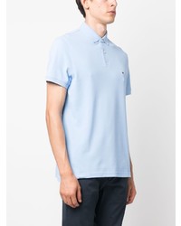 Мужская голубая футболка-поло от Tommy Hilfiger
