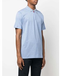 Мужская голубая футболка-поло от Kiton