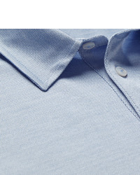 Мужская голубая футболка-поло от Dunhill