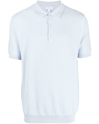 Мужская голубая футболка-поло от Sunspel