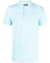 Мужская голубая футболка-поло от Tom Ford