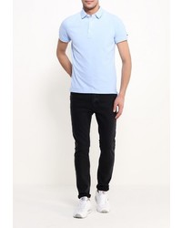 Мужская голубая футболка-поло от Tommy Hilfiger