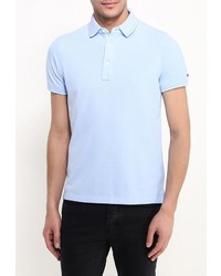 Мужская голубая футболка-поло от Tommy Hilfiger