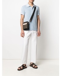 Мужская голубая футболка-поло от Tom Ford