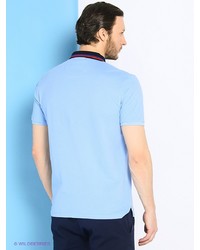 Мужская голубая футболка-поло от Trussardi