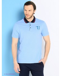 Мужская голубая футболка-поло от Trussardi