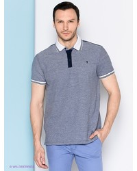 Мужская голубая футболка-поло от Trussardi
