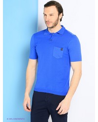 Мужская голубая футболка-поло от Trussardi