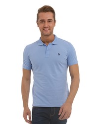 Мужская голубая футболка-поло от U.S. Polo Assn.