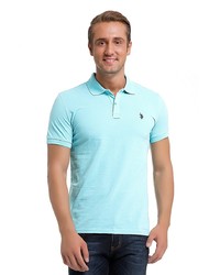 Мужская голубая футболка-поло от U.S. Polo Assn.