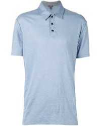 Мужская голубая футболка-поло от Vince