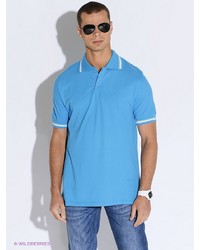 Мужская голубая футболка-поло от Westrenger