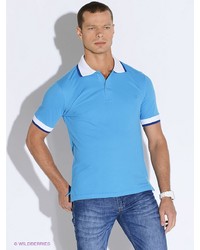 Мужская голубая футболка-поло от Westrenger
