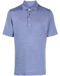 Мужская голубая футболка-поло от Zegna