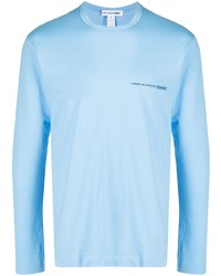 Мужская голубая футболка с длинным рукавом от Comme Des Garcons SHIRT