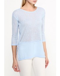 Женская голубая футболка с длинным рукавом от Ichi