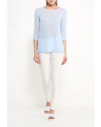 Женская голубая футболка с длинным рукавом от Ichi