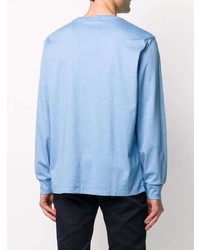 Мужская голубая футболка с длинным рукавом от Polo Ralph Lauren