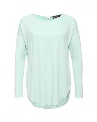 Женская голубая футболка с длинным рукавом от QED London