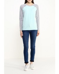 Женская голубая футболка с длинным рукавом от Sela